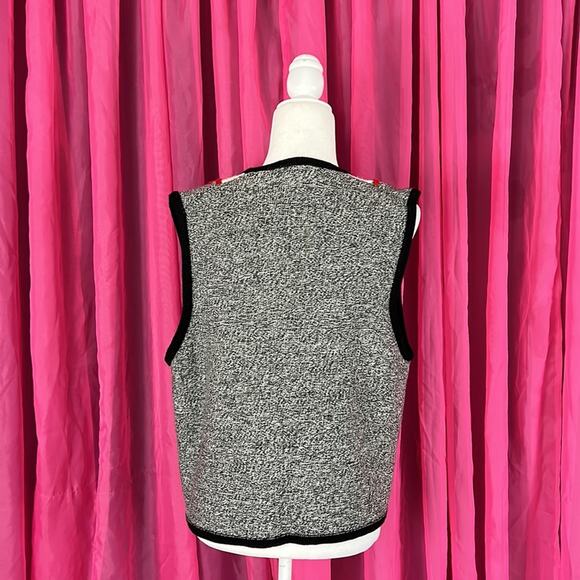 Vintage Napa Valley Petites snowflake sweater vest, size Large - Picture 3 of 6